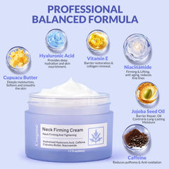 Crogooe neck firming cream decollete application for defined contours.