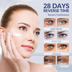 Crogooe retinol peptides eye area illustration showing smoother texture potential