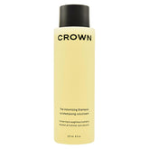 Crown Affair Volumizing Shampoo bottle front view, lightweight cleanse for oily, flat hair.