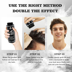 Crownnaturally CNNY Hair Powder being applied for rapid root lift