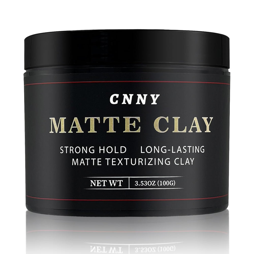 Crownnaturally hair clay 3.53oz bottle with matte finish for versatile daily style.