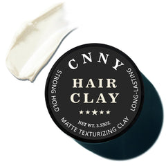 Crownnaturally hair clay texture closeup showing natural matte hold and texture.