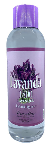 Crusellas Legitima 1800 Lavender bottle offers a calming, long-lasting fragrance for daily wear.