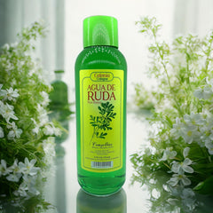Crusellas Rue Water spray action demonstrates replenishing scent and focus.