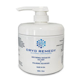 Cryo Remedy cryo-skin conductive gel packaging showcases premium protection during treatments.