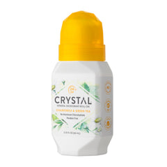 Crystal Essence 24-hour odor protection highlighted without residue on clothing.