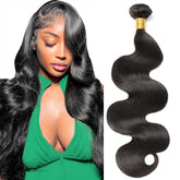 CSCHS 24-inch body wave bundles close-up showing silky texture for natural fullness.