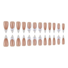 CTTHNBD pearl glossy finish nails add chic salon shine.