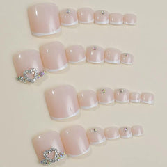 CTTHNBD jelly glue stickers help temporary, reusable toe nails