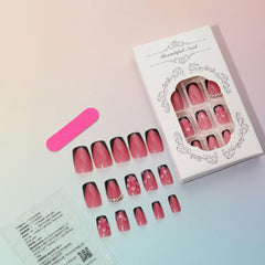 CTTHNBD rhinestone-embellished nails add subtle sparkle for special occasions.