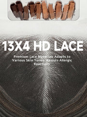 Cuiud HD 13x4 lace area provides seamless skin melt across tones