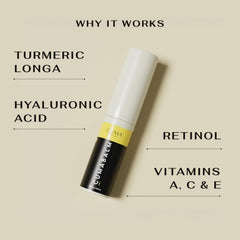 CumaBalm under-eye application demonstrates gentle depuffing for tired mornings.