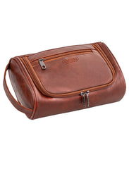 Cumbanho Mens Dopp Kit front view showing compact, travel-ready profile for quick access