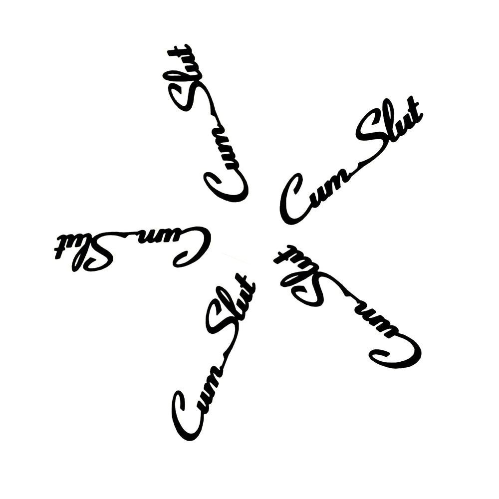 CumSlut five-sheet tattoo pack for versatile party looks