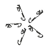CumSlut five-sheet tattoo pack for versatile party looks