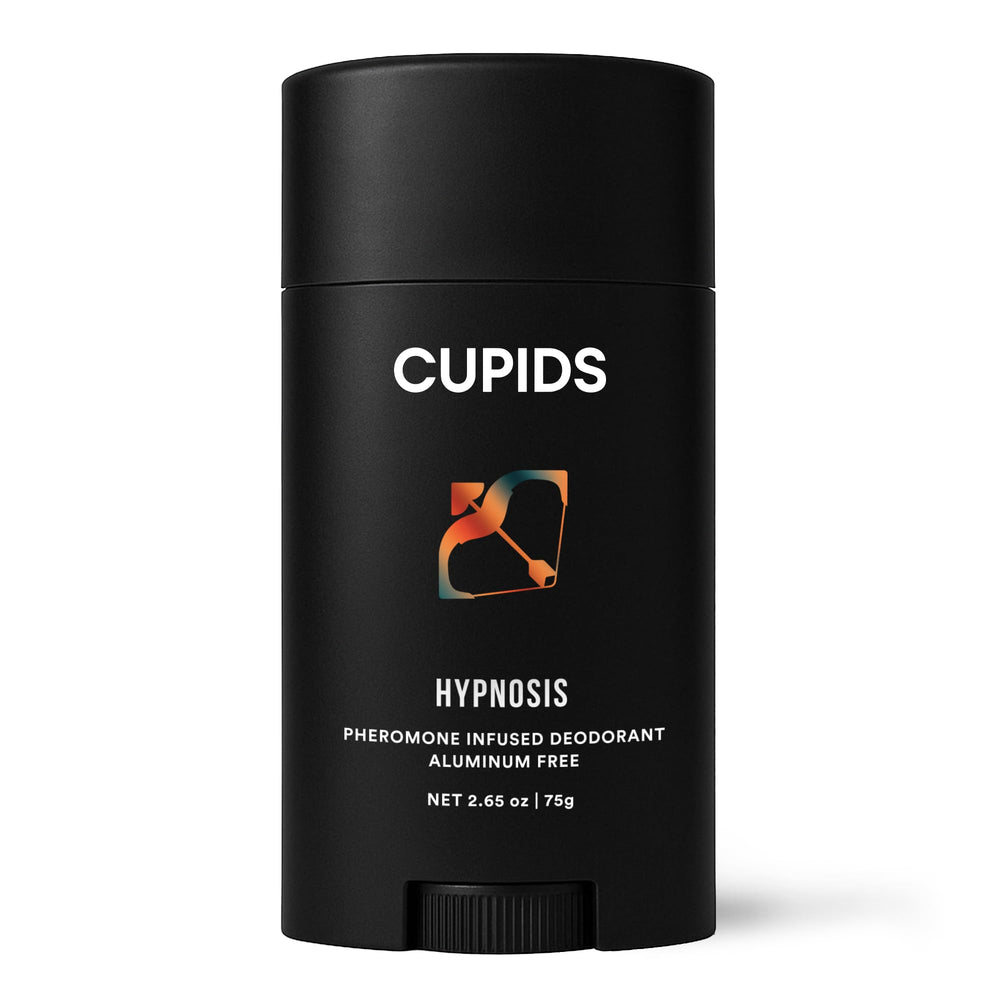 Cupids Hypnosis deodorant packaging highlights aluminum-free formula for daily freshness.