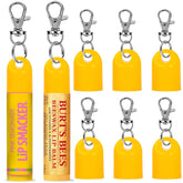 Cupoita keychain cap for Burt's Bees lip balm keeps it handy on a keyring.