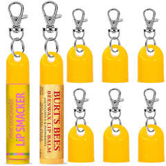 Cupoita keychain cap for Burt's Bees lip balm keeps it handy on a keyring.