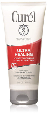 Curel Ultra Healing Body Lotion bottle with pump for daily moisture