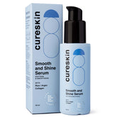 Cureskin Smooth and Shine Hair Serum bottle with dropper for frizz control