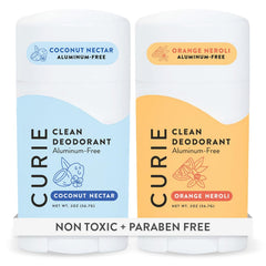 Curie Orange Neroli deodorant stick with a clean, long-lasting fragrance.