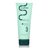 CurlMix Wash + Go Moisturizer bottle delivering lightweight hydration for fine curls.