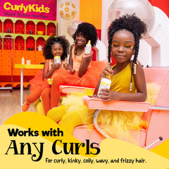 CurlyKids Detangle Conditioner smooths strands for easier detangling and styling.