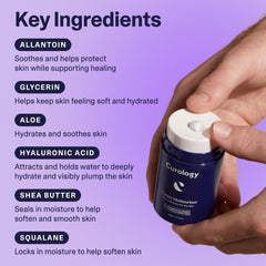 Curology Cream Moisturizer with shea butter emphasizing skin-softening nourishment