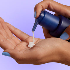 Curology Gentle Cleanser foamy lather showing gentle cleansing action.