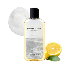 CURESHIELD Swim Chlorine Removal Body Wash Sun Zest bottle ready for post-swim routine