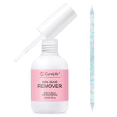 CurvLife brush-on nail glue remover bottle for precise removal and control.