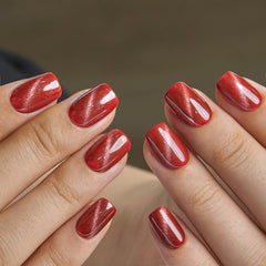 Handmade gel French tip nails deliver glossy professional finish quickly.