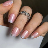 Curvlife soft gel square press-on nails for a natural fit and quick flawless look.