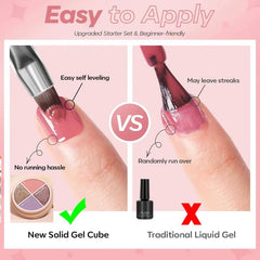 CurvLife Solid Nail Polish palette open with creamy texture for smooth strokes.