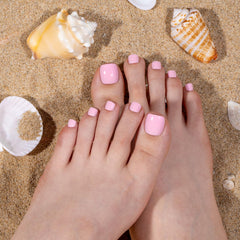 CurvLife 24-piece toenail kit includes file, glue stickers, and cuticle stick for easy styling.