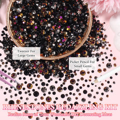Cynailli rhinestones used in nail art and makeup applications