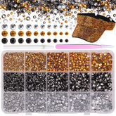 Cynailli rhinestones box with 15 grids for precise crafting and easy organization