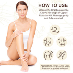 Cyperus Rotundus Oil close up showing nourishing skin benefits.