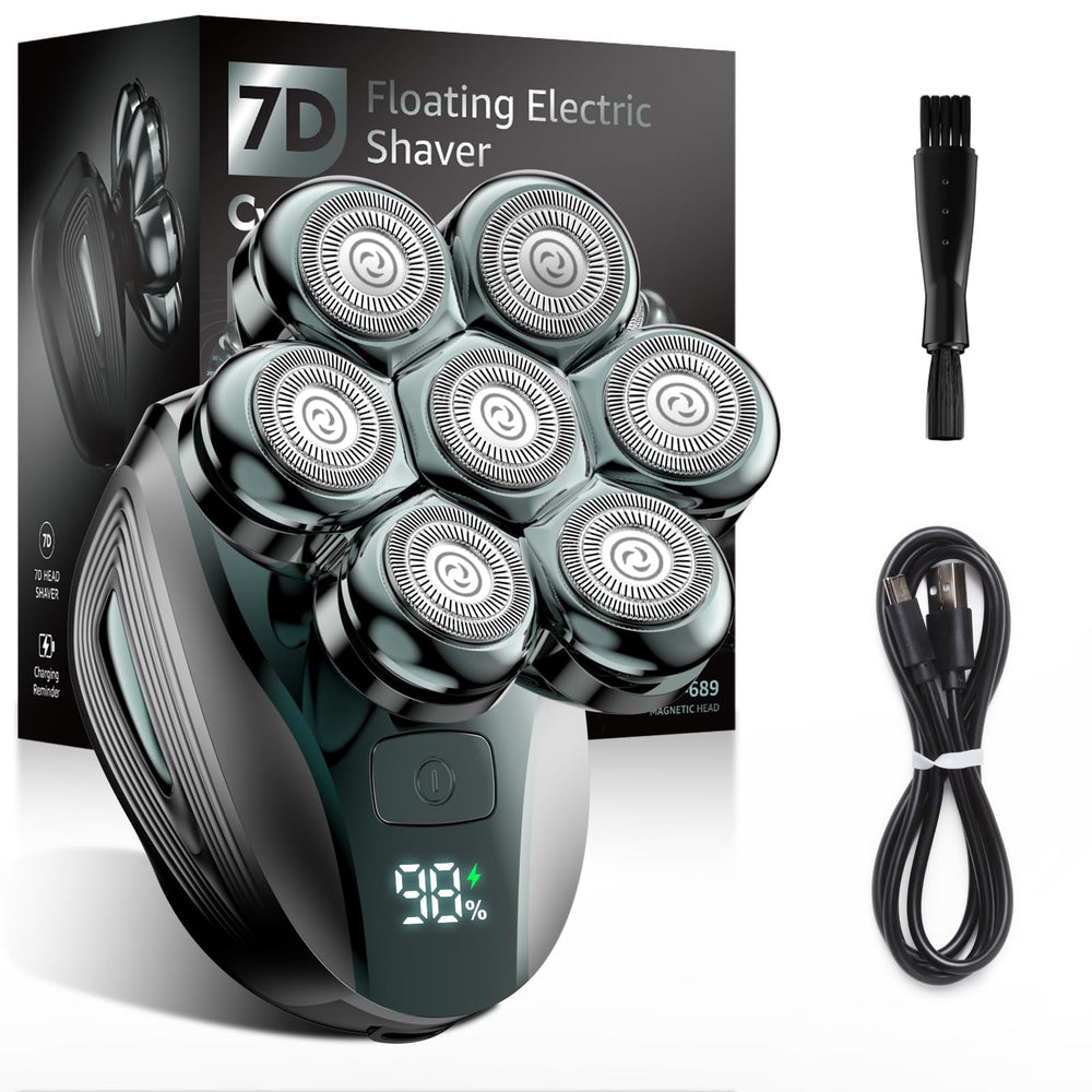 Cyruzi bald head shaver with 7D floating head for a smooth contour shave