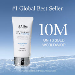 d'alba Piedmont Waterfull texture close-up shows serum-like, non-sticky finish for all-day wear