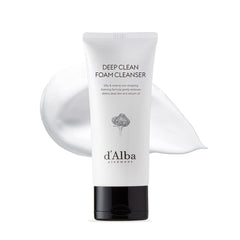 d'alba Piedmont White Truffle Deep Foam Cleanser bottle on a clean surface for daily use