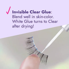 D-UP EX 552 waterproof-hold provides all-day lash security.