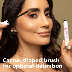 Dabalash Daba Duo lashes appear defined and lengthened.