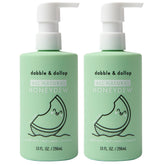 Dabble & Dollop Honeydew Gel bottle with melon scent for gentle cleansing