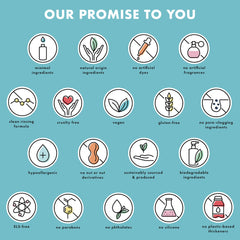Dabble & Dollop tear-free formula label highlights a safe cleanse