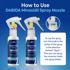 DABIDA minoxidil for women hair growth spray revitalizing thinning areas