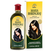 Dabur Maha Bhringraj Hair Oil bottle for easy scalp nourishment.