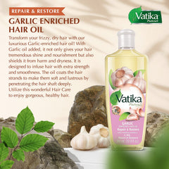 Dabur Vatika Enriched Hair Oil on hand ready for daily application.