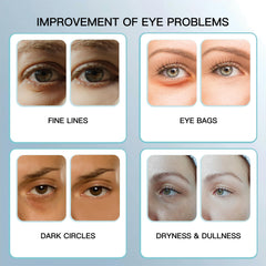 DACYMUN under-eye application motion demonstrates smooth glide and soothing feel.