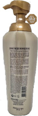 Daeng Gi Meo Ri Ki Gold Energizing Conditioner on shelf with silky hair result